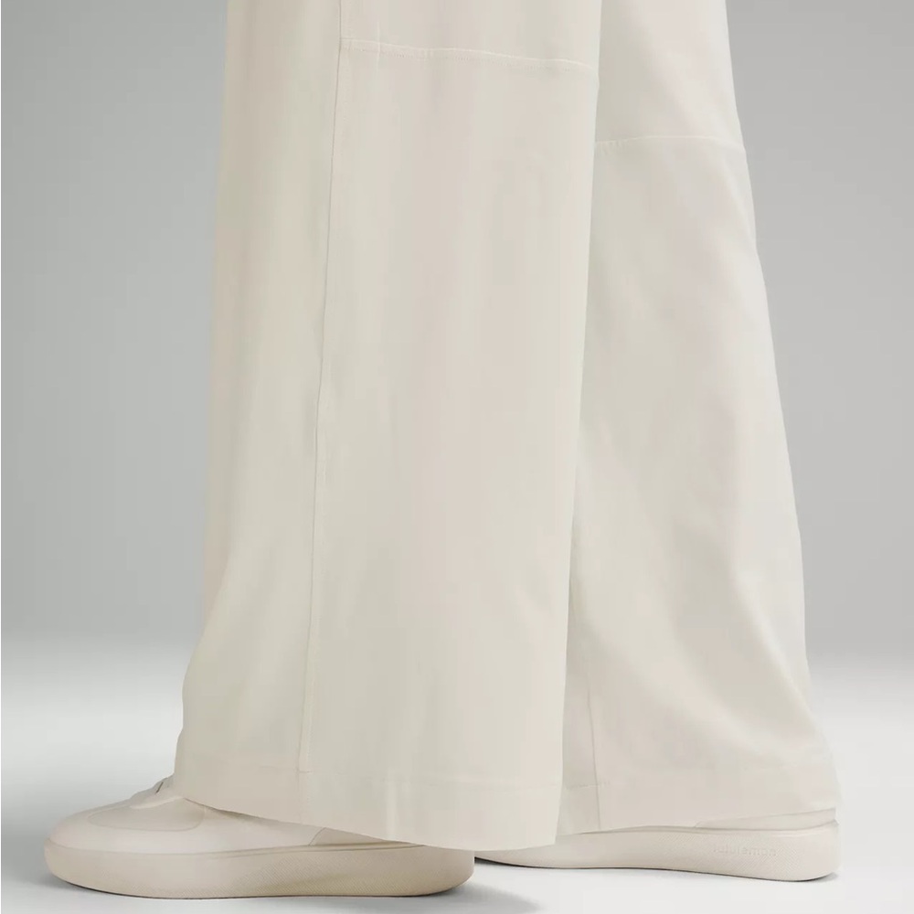 Lululemon Swift Mid-Rise Wide-Leg Lightweight Trouser Pant, Bone, Size 10, NWT - Picture 4 of 13